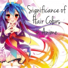 What does hair colour mean in anime?
